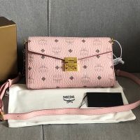MCM Medium Millie Crossbody in Visetos Light Pink