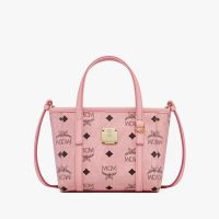 MCM X-Mini Toni Shopper Tote In Visetos Light Pink