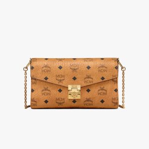 MCM Medium Millie Crossbody In Visetos Brown